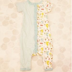 ORIGANY 0-3mths woodland print onesie.